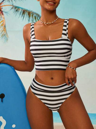 طقم تانكيني حريمي Swim Mod مجموعة تانكيني كاجوال للنساء طقم صيفي للشاطئ والعطلة