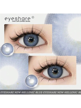 EYESHARE NEW 1 Pair Colored Contact Lenses For Eyes Blue Eye Makeup Lenses 14.5 Mm Yearly Use Cosmetic Contact Lenses Halloween Costume Cosplayramadan collection