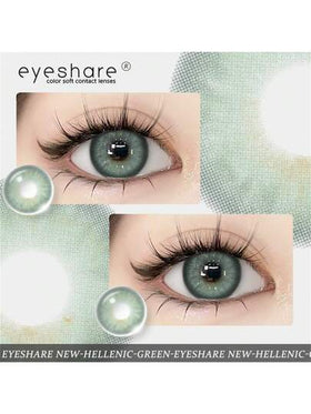 EYESHARE NEW 1 Pair Colored Contact Lenses For Eyes Natural Green Eye Makeup Lenses 14.5 Mm Yearly Use Cosmetic Contact Lenses Halloween Costume Cosplayramadan collection