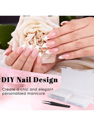 12 ورقة 456 ملصقات فن التجميل الفرنسي للأظافر ، 3 تصميمات للأظافر الذاتية اللصق قوالب DiY،أداة إرشادية (3 تصاميم بشكل هلال ، 12 ورقة)
