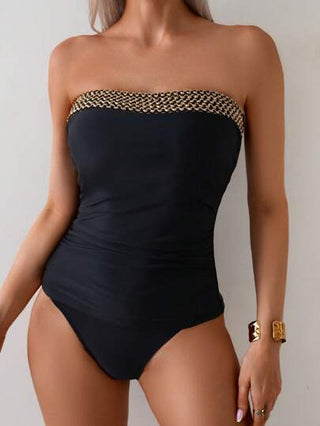 طقم تانكيني حريمي Swim Lushoire طقم تانكينيزات بسيط وكاجوال بدون أكمام للمرأة، للصيف والعطل الشاطئية