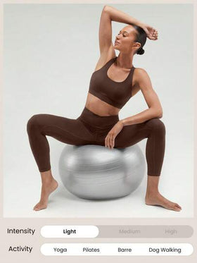 GLOWMODE حمالة صدر رياضية مع أشرطة متقاطعة من FeatherFit™
