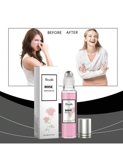زيت عطر طبيعي من الورود بتركيز 10 مل، عطر نسائي طويل الأمد برائحة طازجة وأنيقة، محمول للمواعيد