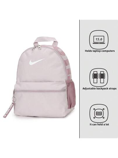 Nike حقيبة ظهر BRSLA JDI MINI BKPK، حقيبة لابتوب سعة كبيرة، حقيبة رياضية مناسبة للجنسين، حقيبة ظهر للطلاب، حقيبة للتنقل DR6091-019