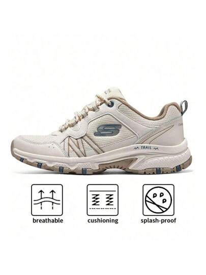 Skechers أحذية رياضية شبكية تسمح بالتهوية، خفيفة الوزن ومبطنة للنساء، مناسبة للجري في الهواء الطلق والمدينة، أحذية كاجوال، أحذية للتنقل، أحذية نسائية ذات نعل سميك. ننصح بطلب مقاس أصغر بنصف درجة. 180017-OFWT