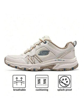Skechers أحذية رياضية شبكية تسمح بالتهوية، خفيفة الوزن ومبطنة للنساء، مناسبة للجري في الهواء الطلق والمدينة، أحذية كاجوال، أحذية للتنقل، أحذية نسائية ذات نعل سميك. ننصح بطلب مقاس أصغر بنصف درجة. 180017-OFWT