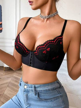 قطعة واحدة ملابس داخلية نسائية من مجموعة حمالة الصدر والسروال الداخلي المصنوعة من قماش الكشكشة والنقشات الجذابة