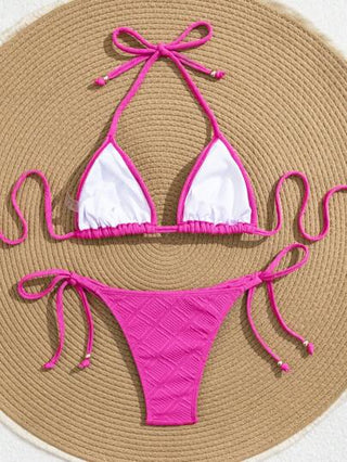 Swim بكيني بعقدة حول العنق مثير للمرأة للعطلات الصيفية، للشاطئ