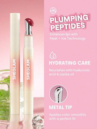 SHEGLAM مكبر الشفاه "بولد بوستر" الممتلئ-Blush Drizzle عيد الأب تخرُّج عيد ميلاد عطلة عام 2000 فاخر موضة ماكياج مستحضرات التجميل حفلة شاطئ يسافر التخييم في الهواء الطلق مدرسة حرم الجامعة رحلة المهرجانات ديكور هدية حاضر وَردَة بنت كوسبلاي أفضل لون...