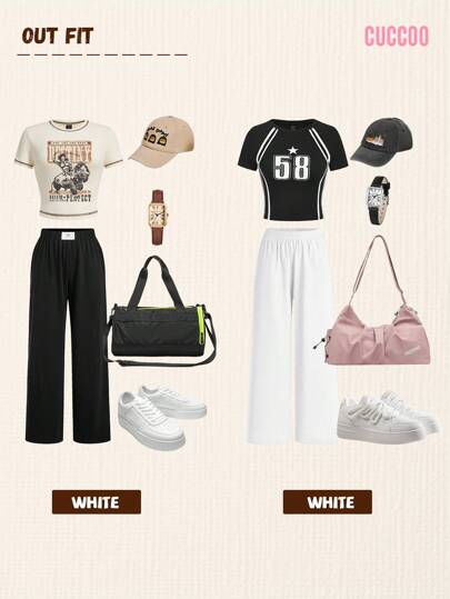 SHEIN X Lucía Bellido CUCCOO EASI أحذية كاجوال سميكة الوحدة والمرتفعة للنساء للربيع والخريف، بتصميم رباط أمامي، منصة مضادة للماء باللون الأبيض، أحذية رياضية كاجوال، لطالبات المدارس والجامعات، لموسم العودة للمدرسة والعطلات والأعياد، أحذية متنوعة للنساء