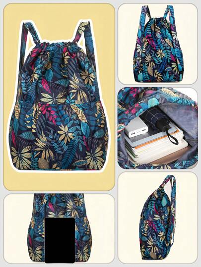 حقيبة ظهر سحاب مع حجيرة مبللة ، حقيبة خيط مقاومة للماء لكل من الرجال والنساء ، حقيبة ظهر سحاب خيط مقاومة للماء من النايلون للجيم والتسوق والرياضة واليوجا، حقيبة خصر للسفر للمدرسة الإعدادية والثانوية ،مقاومة للماء ، خفيفة الوزن ، كاجوال كلاسيكي ، مناسبة...