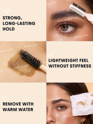 SHEGLAM جل الحواجب "سيف إلت" المصفّف عيد الأب تخرُّج عيد ميلاد عطلة عام 2000 فاخر موضة ماكياج مستحضرات التجميل حفلة شاطئ يسافر التخييم في الهواء الطلق مدرسة حرم الجامعة رحلة المهرجانات ديكور هدية حاضر وَردَة بنت كوسبلاي أفضل لون سحر الاهتزاز