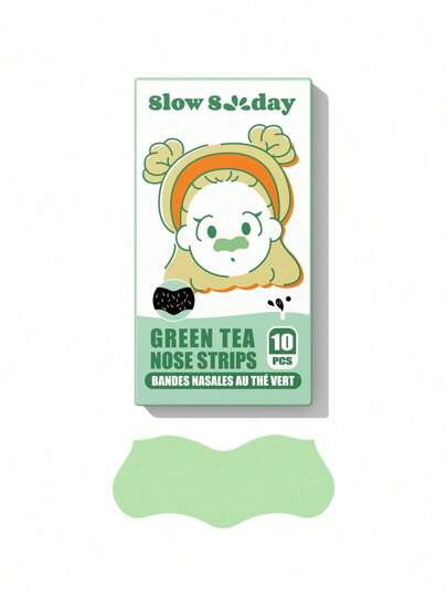 شرائط إزالة الرؤوس السوداء من SlowSunday بخلاصة الشاي الأخضر، شرائط تنظيف عميقة للأنف لإزالة الرؤوس السوداء وفتح المسام، والتحكم في إفراز الزيوت، 10 قطع، هدية مثالية لعيد الحب، هدية رائعة لشهر رمضان، هدايا ومناسبات رمضان