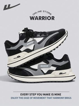 WARRIOR أحذية رياضية قابلة للتنفس للرجال، خفيفة الوزن ومريحة، ذات تصميم متواضع وعصري، مناسبة للارتداء طوال العام، مقاومة للتآكل والارتداء اليومي، أحذية تدريب وركض