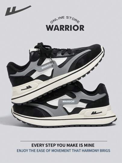 WARRIOR أحذية رياضية قابلة للتنفس للرجال، خفيفة الوزن ومريحة، ذات تصميم متواضع وعصري، مناسبة للارتداء طوال العام، مقاومة للتآكل والارتداء اليومي، أحذية تدريب وركض