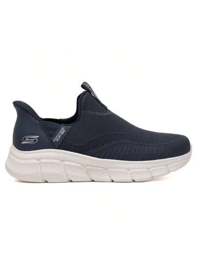 Skechers أحذية رياضية كاجوال سهلة الارتداء للرجال من سلسلة BOB'SMENS وأحذية للمشي 118315-NVY