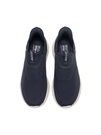Skechers أحذية رياضية كاجوال سهلة الارتداء للرجال من سلسلة BOB'SMENS وأحذية للمشي 118315-NVY