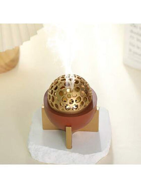 موقد العطور/مصباح العطر الأنيق/موقد عطور عربي محفور فارغ، مناسب لمكتب المنزل