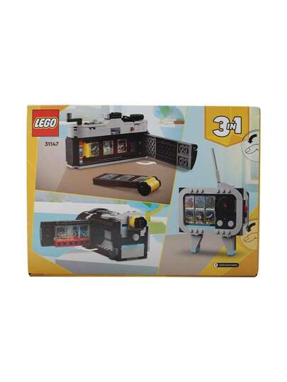 LEGO 31147 الخالق 3 في 1 الرجعية كاميرا, الرجعية كاميرا فيديو أودر الرجعية فرنسيهير