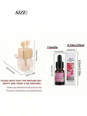 مجموعة مكونة من (1 مشبك معطر للسيارة + 1 زجاجة 10 مل من الزيت الأساسي)، مدمجة وعملية، يمكن استخدامها كديكور للسيارة والمنزل والغرفة والحمام الفندقي، تساعد على الاسترخاء وتنقية الهواء، هدية عيد ميلاد وتخرج