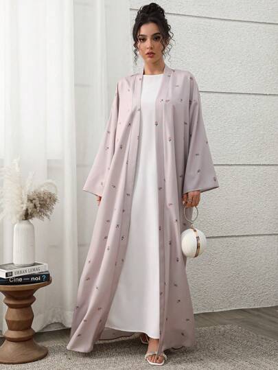 Yasmyna عباءة عربية نسائية كاجوال، طراز بسيط للاستخدام اليومي