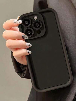 3 قطع أغطية هواتف كاملة التغطية مقاومة للصدمات من مادة TPU بألوان سادة متوافقة مع iPhone 16، 15، 14، 13، 12، 11 برو ماكس، السلسلة