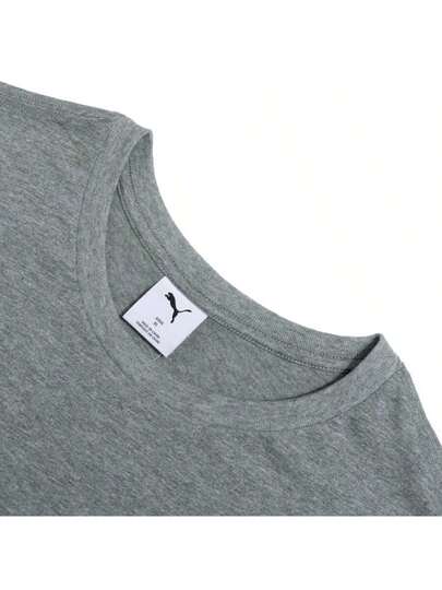 Puma طقم رياضي رجالي قطعتان، تيشيرت كاجوال قصير الأكمام بياقة طاقم، قابل للتنفس 691340-03