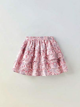 SHEIN Maija Kids فستان قصير للفتاة الصغيرة بطبعة زهور عتيقة، حواف مكشكشة بأربطة قابلة للتعديل، طقم من قطعتين للاستخدام في الخارج والمنزل والمدرسة والعطلات، بطراز بوهو في فصلي الربيع والصيف