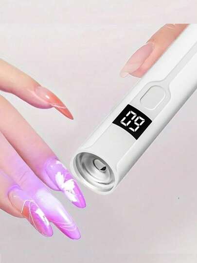 جهاز لاصق الأظافر الصغير المحمول 1 قطعة مصباح UV LED، 1 قطعة 3 واط مجفف أظافر مهني من أشعة UV لتجفيف طلاء الأظافر جل، مصباح إنشاء الأظافر بالأشعة فوق البنفسجية، جهاز تجفيف الأظافر محمول بمنفذ USB، أدوات فن الأظافر، هدايا مثالية للبنات
