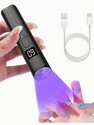 جهاز لاصق الأظافر الصغير المحمول 1 قطعة مصباح UV LED، 1 قطعة 3 واط مجفف أظافر مهني من أشعة UV لتجفيف طلاء الأظافر جل، مصباح إنشاء الأظافر بالأشعة فوق البنفسجية، جهاز تجفيف الأظافر محمول بمنفذ USB، أدوات فن الأظافر، هدايا مثالية للبنات