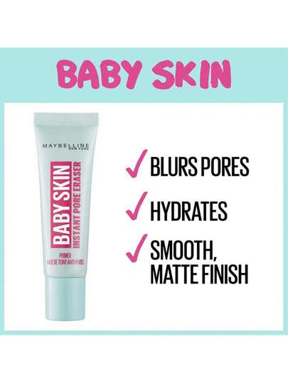 Maybelline قاعدة أساس مثالية للبشرة، محو مسام الوجه، قاعدة مكياج، قاعدة ناعمة، 0.67 أونصة/22 مل - قاعدة أساس، محو المسام، قاعدة المكياج، قاعدة ناعمة، طويلة الأمد، العناية بالبشرة