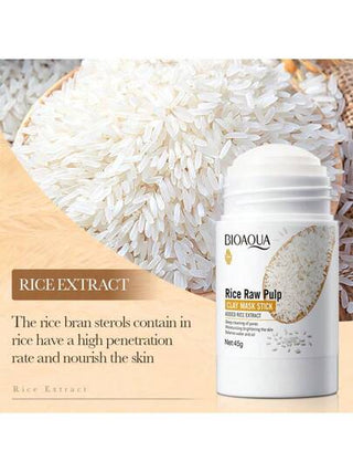 BIOAQUA 1 قطعة عود قناع تنظيف عميق 45جرام بجوهر الأرز لإزالة الرؤوس السوداء وترطيب البشرة