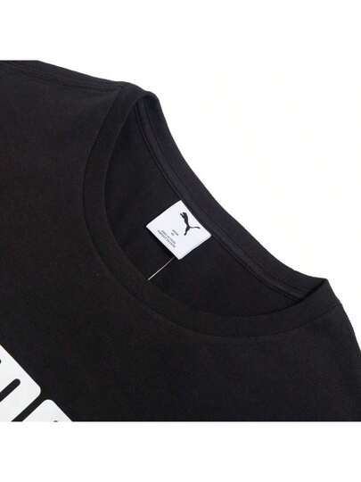 Puma تي شيرت بأساسي بياقة طاقم رقم 2 بلوغو وأكمام قصيرة فضفاض للرجال 691341-01