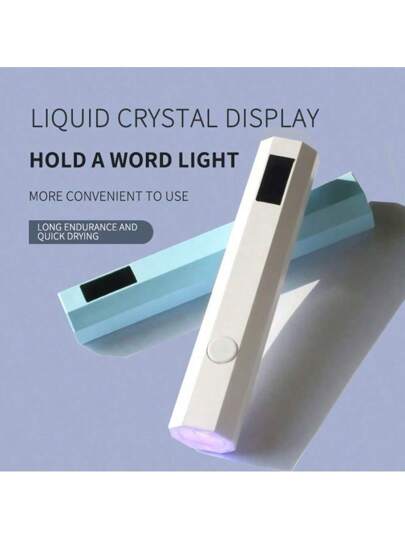 مصباح أظافر محمول قابل للشحن عبر USB مزود بمصدر إضاءة مزدوج، سريع التجفيف ومناسب لاستخدام DIY في المنزل لتصليب طلاء الأظافر الجيلي وتجفيف طلاء الأظافر