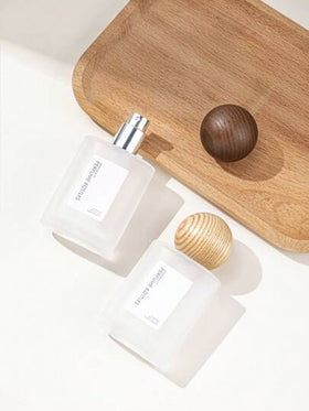 Cirelle [الخيار الشائع] 1 قطعة، زجاجة إعادة تعبئة العطر بسعة 30 مل، بغطاء خشبي، من الزجاج، رشاش ضباب، مناسبة لتخصيص العطور، هدايا عيد الميلاد والعام الجديد وعيد الأم والأعياد الخاصة، استخدام في الجامعة والديكور الصيفي للمنزل