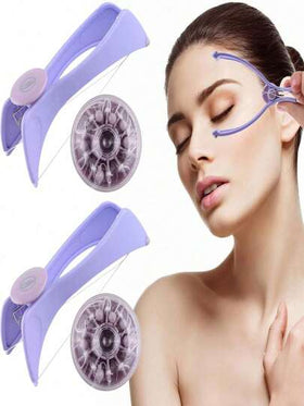 قطعة واحدة من إزالة الشعر الكهربائية للنساء، آلة إزالة الشعر الوجه والحواجب بنظام الخيط، أدة تجميل للوجه والنظافة الذاتية