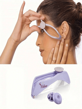 قطعة واحدة من إزالة الشعر الكهربائية للنساء، آلة إزالة الشعر الوجه والحواجب بنظام الخيط، أدة تجميل للوجه والنظافة الذاتية