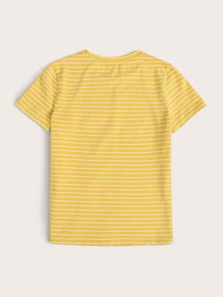 EZwear بلوزة اصيفية مطرزة بشريط أناناس