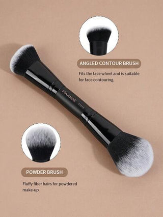 MAANGE 20 قطعة مجموعة فرش مكياج ناعمة تشمل فرشاة بودرة، فرشاة أحمر الخدود، فرشاة concealer، فرشاة كونتور، فرشاة كونتور الأنف، فرشاة ظل العين، فرشاة صبغ، فرشاة الحواجب، فرشاة كحل العين، فرشاة الشفاه، فرشاة التفاصيل، مع حقيبة تخزين من القماش الأحمر...