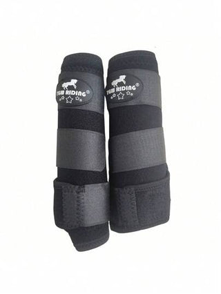 TGW RIDING بوت طبي للخيل 1 زوج، للامتصاص الصدمات في الأمام، حماية وإسناد كامل للطرف السفلي، مثالي للتدريب المتحمل والأداء، متوفر بمقاسات صغيرة ومتوسطة وكبيرة