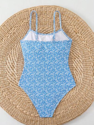 مايوه حريمي قطعة واحدة Swim Mod بدلة سباحة للنساء باطراد مزخرفة بالأزهار طويلة جذابة للعطلات الربيعية