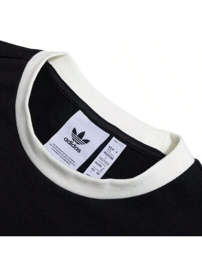 Adidas Originals تي شيرت رياضي كاجوال بياقة مستديرة وأكمام قصيرة وفضفاض وقابل للتنفس للرجال JC8372