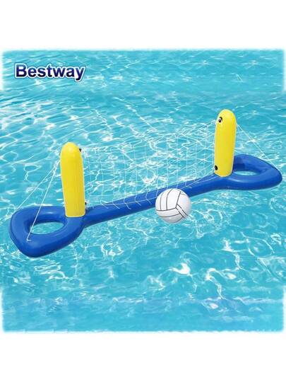 Bestway مجموعة السباحة والكرة السلة القابلة للنفخ من Bestway 52133، لعبة طافية للحمام، مجموعة سباحة بالبالونات المائية، لعبة حمام مائية قابلة للنفخ، ألعاب حمام، مجموعة سباحة كرة الماء القابلة للنفخ، لعبة حمام قابلة للنفخ