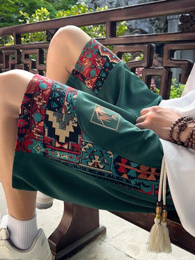 شورتات رجالية مطرزة بجيوب، شورتات صيفية كاجوال بسحاب، مناسبة للارتداء الصيفي في الخارج والشاطئ، رائعة كهدية