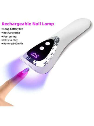 مصباح أظافر Led Uv محمول يدويًا وقابل للشحن مصغّر لتجفيف جل الأظافر ,أداة محمولة لتجميل الأظافر للأظافر الجيل ,مصباح لعلاج الجيل المحمول Led Uv , مجفف الأظافر المحمول مصغر Led لتجميل الأظافر الجيل و لاصق الأظافر الجل ,مصباح يدوي Usb بالأشعة فوق...
