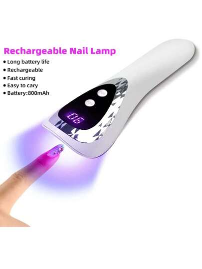 مصباح أظافر Led Uv محمول يدويًا وقابل للشحن مصغّر لتجفيف جل الأظافر ,أداة محمولة لتجميل الأظافر للأظافر الجيل ,مصباح لعلاج الجيل المحمول Led Uv , مجفف الأظافر المحمول مصغر Led لتجميل الأظافر الجيل و لاصق الأظافر الجل ,مصباح يدوي Usb بالأشعة فوق...