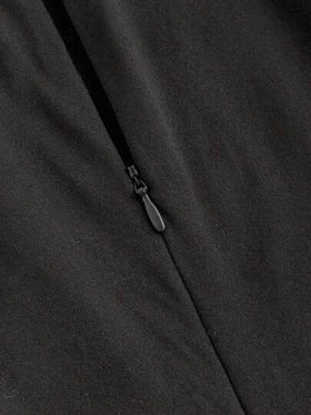 SHEIN MOD بدلة رمادية داكنة فضفاضة بخصر واسع وكشكشات للنساء، بسيطة وعصرية، قطعة واحدة