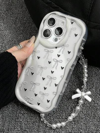 قطعة واحدة من غطاء واقي موضي للهاتف مقاوم للصدمات وأنيق بطباعة الفراشة، متوافق مع هواتف iPhone 11 12 13 14 11Promax 12Promax 13Promax 14Promax XR 15 15PRO 15PROMAX وGalaxyA05/A15/A25/A35/A53/A54/A55/S23/S24، يأتي مع سلسلة معصم