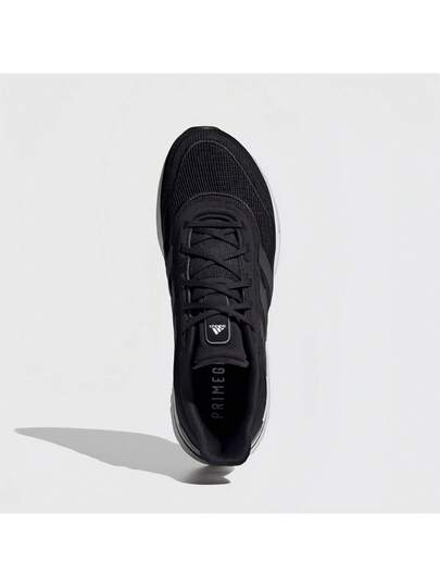 Adidas أحذية رياضية للجري سهلة الارتداء مريحة وقوية ذات رباط، ماصة للصدمات ومانعة للانزلاق