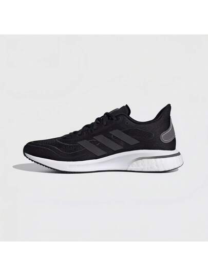 Adidas أحذية رياضية للجري سهلة الارتداء مريحة وقوية ذات رباط، ماصة للصدمات ومانعة للانزلاق